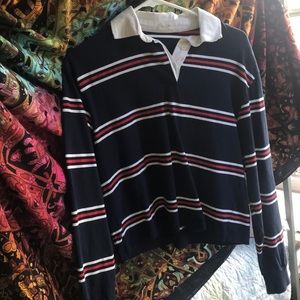 Brandy long sleeve collared shirt! Fits S or M.